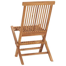 vidaXL Set da Pranzo Giardino Pieghevole 3 pz Cuscino Massello di Teak