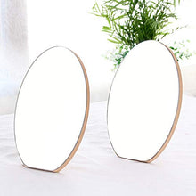 WM Specchio Specchio di Vanità Specchio di Legno Semplice Grande Specchio di Trucco del Desktop Specchio di Trucco Portatile di Legno mirror-10.27