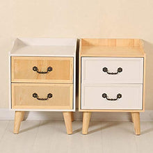 Comodino Comodino con cassetti in Legno massello, con Forte capacità di Cuscinetto per Camera da Letto, Studio, ECC. Bellissimo. B