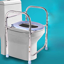 GYCS Sedia da Bagno Comoda e Cornice per WC Surround WC Confortevole, WC-Doccia, Bagno in Acciaio Inossidabile, Supporto per Bagno/Sicurezza WC scivoloso Guardrail