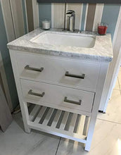 Rubeza Lydia - Top da bagno in marmo Carrara 600 mm