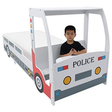 FAMIROSA Letto Bimbo Auto della Polizia con Materasso Memory 90x200 cm-8783