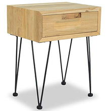 FAMIROSA Comodini 2 pz 40x30x50 cm in Legno Massello di Teak