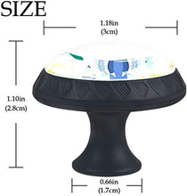 Fiocchi di neve magici di angeli di Natale Pomelli per Porta Set di 4 Pomelli per Mobili Manopole per Cassetti Cucina Armadio Vetro
