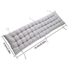 Cuscino Poltrona Sdraio Relax Cuscino Imbottito per Sedia a Sdraio Cuscino Panca 153x53x7cm (Grigio)