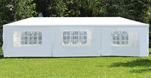BOUDECH Tenda/Gazebo per Feste Impermeabile Bianco Tendone per Fiere,Feste e Mercati. Disponibile in Due Misure 3x6 e 3x9 (3x9 M)