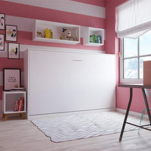 SMARTBett Letto a Scomparsa Basic Letto Ribaltabile Letto a Muro (120x200 Orizzontale, Bianco)