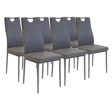 Albatros 2916 Salerno Set di 6 sedie da Pranzo, Grigio