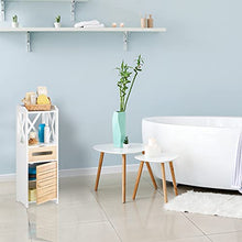 Relaxdays 10020974 Armadietto 5 Ripiani, Piccolo, Multiuso, Mobile da Bagno, Scaffale Cucina, Bianco