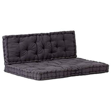 vidaXL Cuscino per Pallet e Pavimento in Cotone 120x80x10 cm bordò