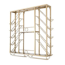 JFFFFWI Scaffali mobili per Bar, scaffali a Muro, portabottiglie, portabottiglie a soffitto, portaoggetti a soffitto Regolabile, Ripiani Multifunzione, Dimensioni Multiple