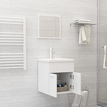 vidaXL Set Mobili da Bagno 2 pz Nero in Truciolato