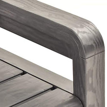 BIGTO - Panca da giardino, in plastica, per esterni, 132,5 x 58 x 89 cm, colore: Antracite