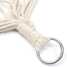 LHAHGLY Amaca da campeggio in corda di cotone, amaca da campeggio o da giardino, carico massimo 120 kg, amaca da giardino, per sedie e amache, stand e accessori