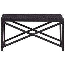 VidaXL - Panca da giardino in resina intrecciata, 80 cm, colore: Nero