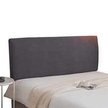 Komoso - Copritestiera per letto con testiera elasticizzata, 200 cm, colore: Grigio