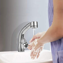 VBARV Rubinetto per lavandino con Rubinetto Estraibile - Rubinetto per Vasca, Doppio lavabo, Finitura cromata, Rubinetto per lavabo monocomando, lavabo Caldo e Freddo