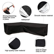 Suading - Copertura per divano angolare a forma di L, per cortile, per mobili da giardino, impermeabile, 200 x 270 cm