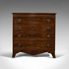 Cassettiera Antica Fiocco Antichi, Inglese, Mogano, Armadietto Bachelor, 1890