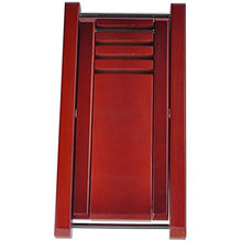 Kingpoint - Poggiapiede in legno massiccio per chitarristi, regolabile su 4 livelli di altezza, Legno rosso.