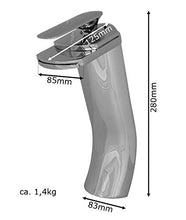 Alto Pesante Rubinetto Miscelatore a Cascata per Lavabo