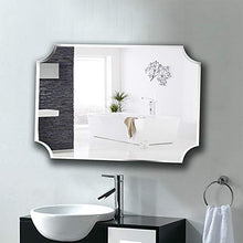 Bathroom mirror Specchio da Bagno Senza Cornice Squisito Specchio da Toilette con Specchio Argento HD Specchio da Bagno Semplice Specchio da Trucco