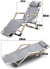 Sedia a sdraio Zero Gravity Oversize, per persone pesanti, pieghevole, regolabile, supporto per giardino, 200 kg