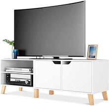 Con 2 ripiani e 2 cabinet TV Cabinet TV in legno,White