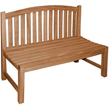 Panca da giardino Bari Teak in legno massiccio senza braccioli