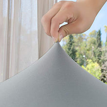 NIBESSER Copridivano con Penisola Elasticizzato Chaise Longue 2-Pezzi Copridivano a Forma di L Lavabile Fodere per Divano Angolare per Soggiorno con Motivi Moderni(Grigio Chiaro，2 Posti + 2 Posti)