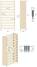 Len-Mar RW-3-77 - Portabottiglie in legno per 77 bottiglie (naturale)