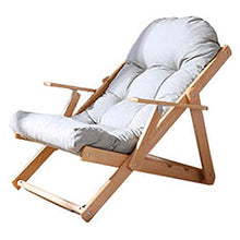 LLSS Recliner Sedia a Sdraio in Legno massello per Il Tempo Libero all'aperto Sedia a Sdraio per Balcone Sedia da Giardino Sedia a gravità Zero Sedia a Sdraio per Esterni Sedi