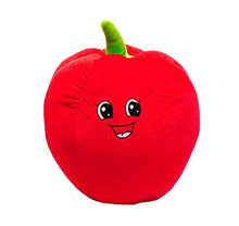 Black Temptation Cuscino Creativo di Verdure Cuscino 3D Cuscino Peluche Posteriore Vita, Chili, 28Cm