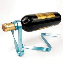 Supporto decorativo per bottiglie di vino, con nastro di ferro