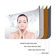 RXDP Armadietto a specchio da bagno, specchio da trucco rettangolare a parete, con armadio portasciugamani, 5 vani portaoggetti/B / 79CM / 2