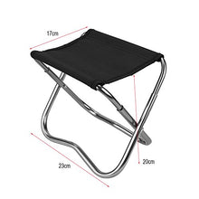 Mini sedia pieghevole di campeggio Sedia portatile leggera per lo zaino di pesca che escursiona