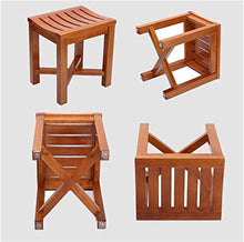 Bath Chair igienici Sgabello Impermeabile Antiscivolo Sgabello Scarpe Cambio Stool, Sgabello di Legno Solido Sicurezza