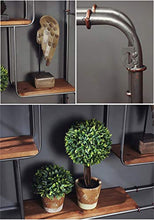 Decorazioni da parete Mensola di design Mensola a parete rettangolare Legno e ferro Materiale metallico utilizzato per scaffale per scaffali Espositore per vino Portaoggetti per pareti mobili L90 *