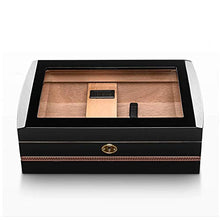 YHNJI Cigar Box Humidor per Approx, con scatola di sigari di legno dell'umidificatore e dell'igrometro