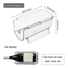 Portabottiglie impilabile in plastica, 2 pezzi, impilabile, per bottiglie di vino e altre bevande, moderno scaffale per vino in plastica, risparmia spazio