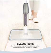 SSAYY Mop Mop per Pavimenti Spray con Cuscinetti in Microfibra Riutilizzabili Mop per Maniglie A 360 Gradi per Cucina di Casa Piastrelle in Ceramica in Legno Laminato Pulizia Pavimenti