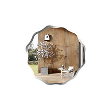 Mirror Specchio/Frameless Specchio del Bagno Ondulato Specchio per Il Trucco Bathroom Wall Specchio 19.6 Pollici