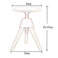 Ailj Sgabello da Bar in Legno Massello, Sedia da Bar Creativa, Sollevare Lo Sgabello da Bar, Sgabello Piccolo per Bambini, Sgabello da Pranzo, Sgabello Trucco (Color : White)