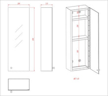 Generic armadietto bagno specchio da parete in acciaio INOX < 1 & 2984 * 1 >