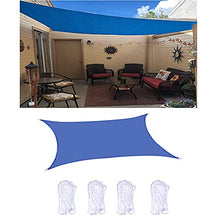 Fablcrew Vela Ombreggiante Tenda da Sole Rettangolare Permeabile all'Aria Resistente Ai Raggi UV Adatta per Il Giardino con Prato del Ristorante