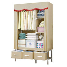 JFFFFWI Armadio Guardaroba di assemblaggio Panno Panno Oxford 120 * 45 * 170cm Armadio Semplice (Colore: D)