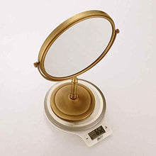WWEIWU Pulito e Luminoso Punzonatura GRATUITAMENTE Antiqua Trucco da Parete per Il Trucco a Parete Specchio Pieghevole Specchio Vanity Bagno Specchio Pieghevole telescopico