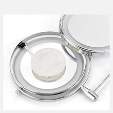 LED estensibile da 8 pollici, ingrandimento 10 X, montaggio a parete, specchio da parete, luce per il trucco e il bagno