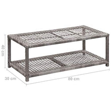 E E-NICES Scarpiera con Panchina Grigia 80x40x30 cm in Polyrattan