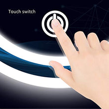 Specchio da Parete a Specchio per Bagno, Specchio da 5 mm, con Luce a LED e sensore Touch Pad a smistamento, Senza Bordo